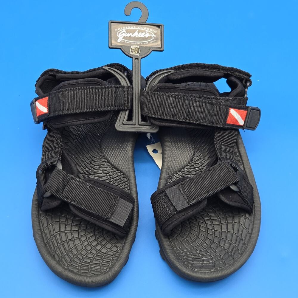 Gurkee’s Sport Sandals Womens 9 Black Water Hiking Adjustable Strap NWT